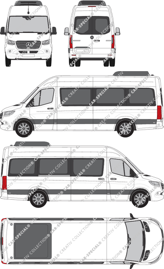 Mercedes-Benz Sprinter Transfer 35 microbús, actual (desde 2018) (Merc_960)