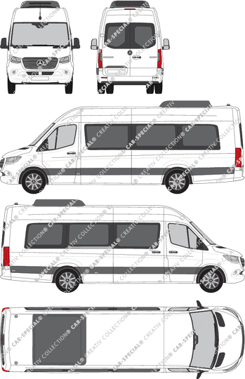 Mercedes-Benz Sprinter Transfer 45 Kleinbus, aktuell (seit 2018) (Merc_961)