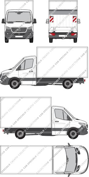 Mercedes-Benz Sprinter, A2, FWD, Kofferaufbau, Standard, Einzelkabine (2018)