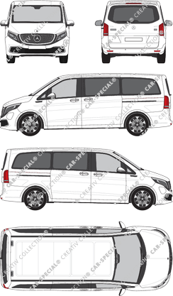 Mercedes-Benz EQV minibus, 2020–2023 (Merc_974)