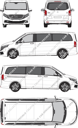 Mercedes-Benz EQV minibus, 2020–2023 (Merc_977)