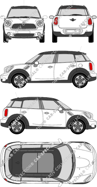 MINI Countryman Station wagon, 2010–2013 (Mini_011)