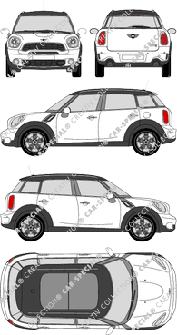 MINI Countryman station wagon, 2010–2014 (Mini_012)