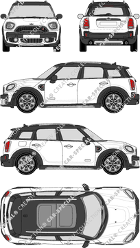 MINI Countryman Station wagon, 2017–2020 (Mini_031)