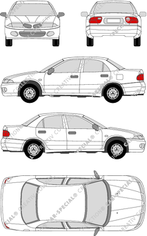 Mitsubishi Carisma berlina, 1996–1999 (Mits_005)