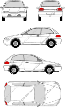 Mitsubishi Colt, Hayon, 3 Doors