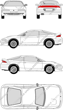 Mitsubishi Eclipse, Coupé, 3 Doors