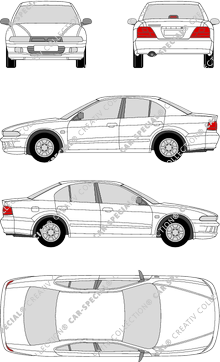 Mitsubishi Galant, 1996–2006 (Mits_010)
