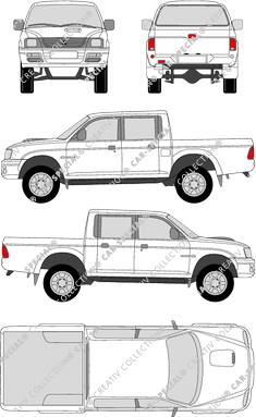 Mitsubishi L200 Pick-up, 1996–2006 (Mits_013)