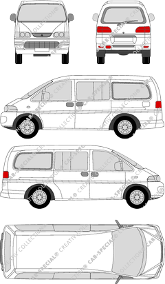 Mitsubishi L400, minibus, long (1994)