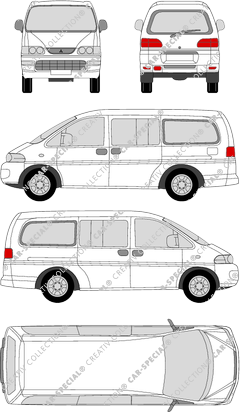 Mitsubishi L400, microbús, largo (1994)