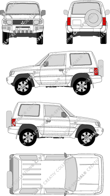 Mitsubishi Pajero station wagon, 1997–2000 (Mits_021)