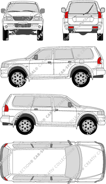 Mitsubishi Pajero break, 2000–2004 (Mits_023)