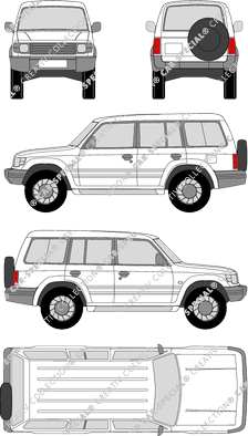 Mitsubishi Pajero, 1990–1997 (Mits_024)