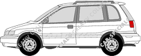 Mitsubishi Space Runner Kompaktvan, 1996–1999