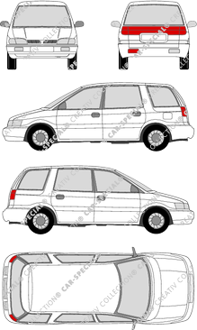 Mitsubishi Santamo, station wagon, 5 Doors