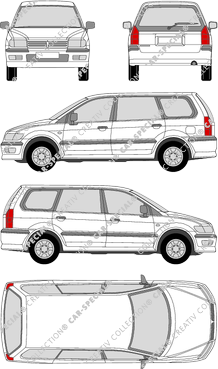 Mitsubishi Space Wagon GDI, GDI, station wagon, 5 Doors