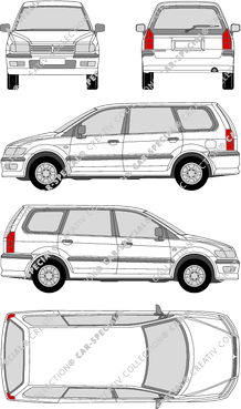 Mitsubishi Space Wagon GDI, GDI, Station wagon, 5 Doors