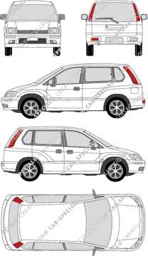 Mitsubishi Space Runner Kompaktvan, 1999–2002 (Mits_037)