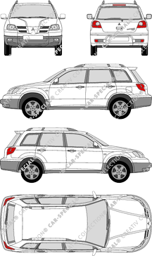 Mitsubishi Outlander combi, 2003–2007 (Mits_040)