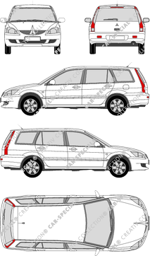 Mitsubishi Lancer Station wagon, 2003–2007 (Mits_042)