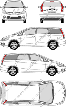 Mitsubishi Grandis, combi, 5 Doors (2004)