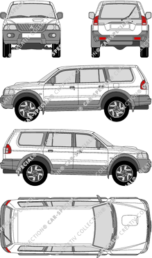 Mitsubishi Pajero station wagon, 2004–2006 (Mits_049)