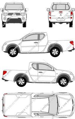 Mitsubishi L200 Intense, Intense, Club Cab, Pick-up, Einzelkabine, verlängert (2011)