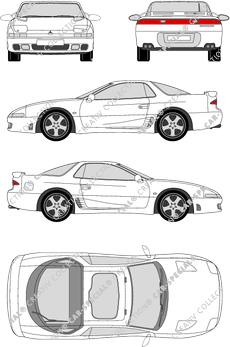 Mitsubishi 3000GT, 1990–1994 (Mits_062)
