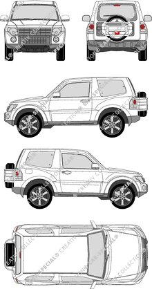 Mitsubishi Pajero Station wagon, 2007–2015 (Mits_064)