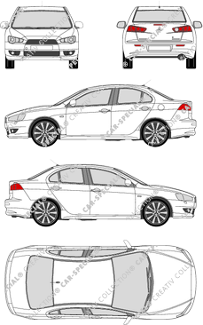 Mitsubishi Lancer, 2007–2017 (Mits_068)