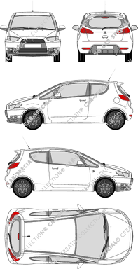 Mitsubishi Colt, 2008–2012 (Mits_072)