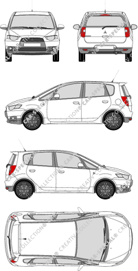 Mitsubishi Colt Kombilimousine, 2008–2012 (Mits_073)