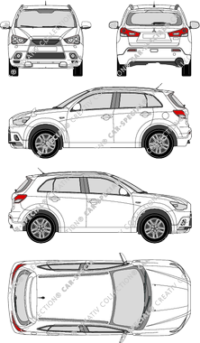 Mitsubishi CUV, Station wagon, 5 Doors (2010)