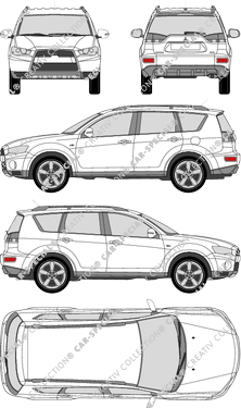Mitsubishi Outlander, 2010–2012 (Mits_077)