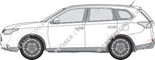Mitsubishi Outlander station wagon, 2012–2015