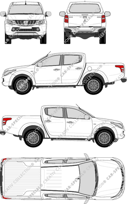 Mitsubishi L200 Pick-up, 2015–2019 (Mits_090)