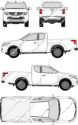 Mitsubishi L200, Pick-up, cabina singola, estesa (2015)