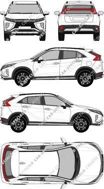 Mitsubishi Eclipse Cross, 2018–2021 (Mits_096)