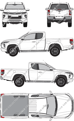 Mitsubishi L200, Pick-up, single cab, extended, 2 Doors (2019)