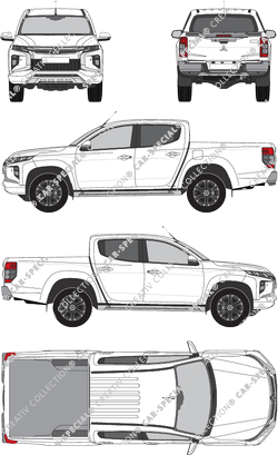 Mitsubishi L200 Pick-up, actual (desde 2019) (Mits_098)