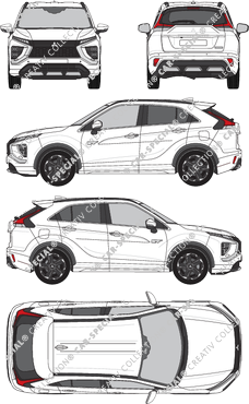Mitsubishi Eclipse Cross, current (since 2021) (Mits_102)