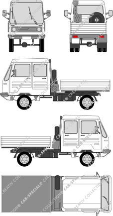 Multicar 26 Combitrans, tipper lorry (1992)