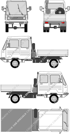 Multicar 26 Combitrans, camión basculador (1992)