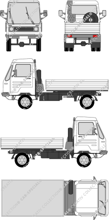 Multicar 26 Supertrans, camión basculador (1992)