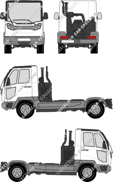 Multicar M31, Fahrgestell für Aufbauten, langer Radstand (2013)