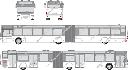 Neoplan Centroliner N 4522, N 4522, articulated bus