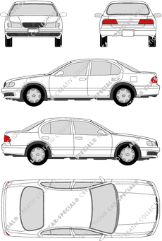 Nissan Maxima QX, limusina, 4 Doors (1995)