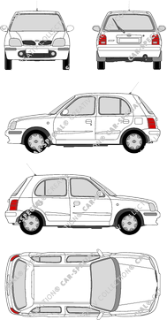 Nissan Micra Kombilimousine, 1998–2003 (Niss_010)