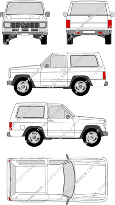 Nissan Patrol, Station wagon, 3 Doors (1984)